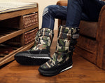 Men Snow Boots Platform Snow Boots For Men Thick Plush Waterproof Slip Resistant Winter Mens Shoes Plus size 36 -  47  2021 New