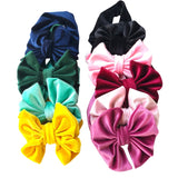 New Velvet Baby Headband Turban Big Bowknot Baby Girl Headband For Newborn Bow Hair Band Children Kid Head Wrap Hair Accessories