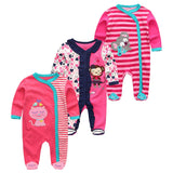 2021 Baby Girl Clothes Long Sleeve 1/2/3PCS Winter Clothing Sets 0-12M Cotton Baby Boy Clothes Newborn Overalls Roupa de bebe