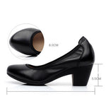 TIMETANG Super Soft &amp; Flexible Pumps Shoes Women OL Pumps Spring Mid Heels Offical Comfortable Shoes Size 34-43 C330