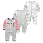 2021 Baby Girl Clothes Long Sleeve 1/2/3PCS Winter Clothing Sets 0-12M Cotton Baby Boy Clothes Newborn Overalls Roupa de bebe