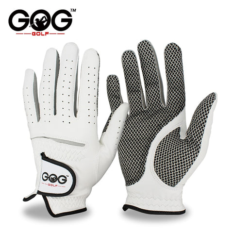 Pack 1 Pcs Golf Gloves Men Left/Right Hand Soft Breathable Pure Sheepskin Genuine Leather With Anti-Slip Granules Men Golf Glove