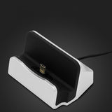 For iPhone X 8 7 6 USB Cable Sync Cradle Charger Base For Xiaomi Android Type C Samsung Stand Holder Charging Base Dock Station