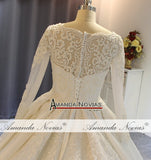 New hot sale gelinlik sleeves wedding dress wedding gown designer