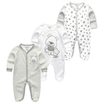 2021 Baby Girl Clothes Long Sleeve 1/2/3PCS Winter Clothing Sets 0-12M Cotton Baby Boy Clothes Newborn Overalls Roupa de bebe