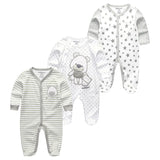 2021 Baby Girl Clothes Long Sleeve 1/2/3PCS Winter Clothing Sets 0-12M Cotton Baby Boy Clothes Newborn Overalls Roupa de bebe