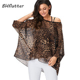 BHflutter Elegant Chic Chiffon Blouses Women New Fashion Batwing Casual Summer Tops Tunic Boho Style Beach Shirts Chemise Femme