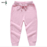 New Retail Sale Cotton Pants For 2-10 Years Old Solid Boys Girls Casual Sport Pants Jogging Enfant Garcon Kids Children Trousers