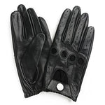 Free Shipping Fashion Women Leather Gloves Goatskin Spring Driving Gloves Full Finger Non Slip Mitten Female Real Leather Gloves