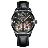 AILANG Original Design men&#39;s Double Flywheel Automatic Mechanical Watch Fashion Leisure Business Luxury Clock