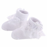 4 Pairs/lot  Spring Summer Newborn Cotton Baby Socks Lace Princess Combed Cotton Socks for Baby Infant Baby Girls Socks 0-2 Year
