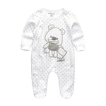 2021 Baby Girl Clothes Long Sleeve 1/2/3PCS Winter Clothing Sets 0-12M Cotton Baby Boy Clothes Newborn Overalls Roupa de bebe