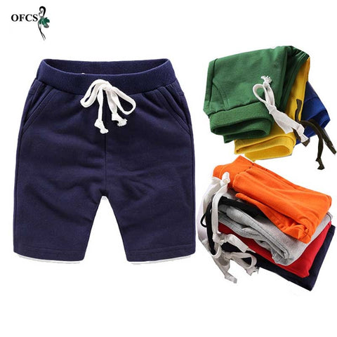 Children Summer Shorts Cotton Solid Elastic Waist Shorts For Boys Girls Fashion Sports Pants Toddler Panties Kids Beach Clothing