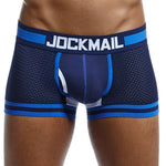 JOCKMAIL Brand Underwear Boxer Men Breathable Mesh Men&#39;s Boxers Male Underpants Sexy Panties Cotton Mens Bodysuit Trunks Pant