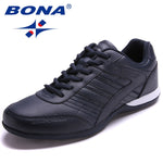 BONA New Popular Style Men Running Shoes Outdoor Walking Jogging Shoes Lace Up Sneakers Light Athletic Shoes Fast Free Shipping