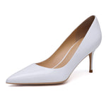 KATELVADI Beige Women&#39;s Shoes Patent Leather Shoes Woman High Heel Fashion 6.5CM High Heel shoes,K-323