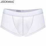 JOCKMAIL Ultra-thin Ice Sexy Underwear Men Boxers Solid Convex Mens Underpants Short Panties Slip Homme Cueca Gay Male Boxers