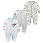 2021 Baby Girl Clothes Long Sleeve 1/2/3PCS Winter Clothing Sets 0-12M Cotton Baby Boy Clothes Newborn Overalls Roupa de bebe