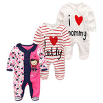 2021 Baby Girl Clothes Long Sleeve 1/2/3PCS Winter Clothing Sets 0-12M Cotton Baby Boy Clothes Newborn Overalls Roupa de bebe