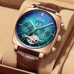 2022AILANG famous brand watch montre automatique luxe chronograph Square Large Dial Watch Hollow Waterproof mens fashion watches