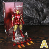 ZD Toys Marvel Iron Man MK1 MK2 MK3 MK4 MK5 MK6 MK7 MK42 MK43 7&quot; Movie Action Figure Iron-Man Mark 1 2 3 4 5 6 7 42 43 Legends