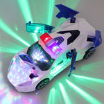 Electric dancing deformation rotating universal police car toy car boy toy child kid girl car Christmas birthday gift