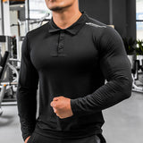 Dry Fit Compression Shirt Men Rashgard Fitness Long Sleeves Running Shirt Men Gym T Shirt Football Jersey Sportswear Sport Tight