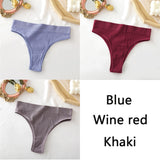 FINETOO Women&#39;s Panties Seamless High Waisted Underwear Women Comfortable Panties Women Sexy Underpants For Women 3PCS/Set