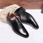 DESAI Men's Business Dress Casual Shoes For Men Soft Genuine Leather Fashion Mens Comfortable Oxford Shoes