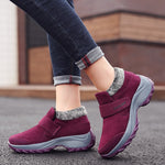 2022 Winter Women Sneakers Large Size Cotton Shoes Woman Keep Warm Fur Outdoor Waterproof Platform Casual Shoes Tennis Female