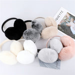 2022 New Aarrival Unisex Women&#39;s Winter Warm Rex Rabbit Fur Earmuffs Girls Ear Muffle Earflap Ear Cover Double Sided