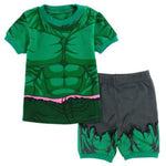 Summer Children Pajamas Short Sleeve T Shirt+Shorts Sets Kid Pyjamas Boy Girl Pijamas Cartoon Spiderman Elsa Baby Sleepwear Suit
