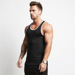 Blank Men&#39;s gym clothing Bodybuilding tank top Man summer fashion sleeveless shirt cotton fitness sportswear slim muscle vests