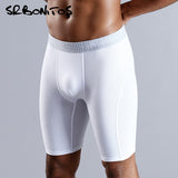 Long Men Boxer Underwear Men Underware Boxer Shorts Mens Cotton Long Leg Boxers Underpants for Brand Quality Sexy Pouch Panties