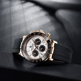 40mm New PAGANI DESIGN Men&#39;s Quartz Watches Sapphire Luxury Chronograph Stainless Steel Waterproof Men&#39;s Watch Relogio Masculino