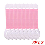 8Pcs/Lot Baby Safety Protector Child Cabinet Locking Plastic Lock Protection of Children Locking From Doors Drawers