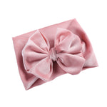 New Velvet Baby Headband Turban Big Bowknot Baby Girl Headband For Newborn Bow Hair Band Children Kid Head Wrap Hair Accessories