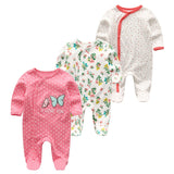 2021 Baby Girl Clothes Long Sleeve 1/2/3PCS Winter Clothing Sets 0-12M Cotton Baby Boy Clothes Newborn Overalls Roupa de bebe
