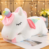25-100cmKawaii Giant Unicorn Plush Toy Soft Stuffed Unicorn Soft Dolls Animal Horse Toys For Children Girl Pillow Birthday Gifts