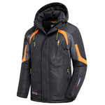 Men 2022 Winter New Outdoor Jet Ski Snow Warm Parkas Jacket Coat Men Outwear Brand Casual Hat Waterproof Thick Fleece Parka Men