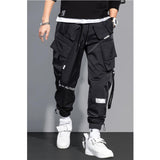 Men&#39;s Cargo Pants Fashion Hip Hop Multi-pocket Trousers Trendy Streetwear Solid Sweatpants Pantalones Casuales Para Hombre