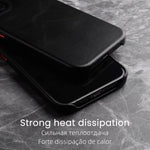 YMW Handmade Oil Wax Genuine Leather Case for iPhone 14 Pro Max Plus 13 12 mini Luxury Business Retro Pull-up Cow Phone Cover