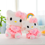 55cm Sanrio Cute Hello Kitty Pink My Melody Plushie Doll Stuffed Toys For Children Baby Kids Girls Birthday Xmas Surprise Gifts