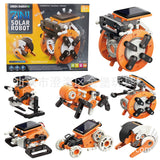 13 In 1 Solar Robot Kits Educational Toys STEM Technology Learning Block Spaceship Robotics Dinosaur Toy For Kids Children Gifts