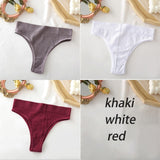 FINETOO Women&#39;s Panties Seamless High Waisted Underwear Women Comfortable Panties Women Sexy Underpants For Women 3PCS/Set