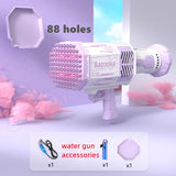 88/69Holes Bubble Gun Automatic Bubbles Machine Rocket Gun Launcher Shape Blower Soap Toys For Kid Bubble Machine Party Supplies