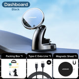 Joyroom 15W Qi Magnetic Car Phone Holder Wireless Charger For iPhone 14 13 12 Series Fast Charging Car Holder For Samsung Xiaomi