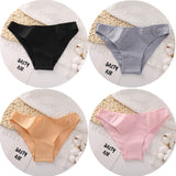 4PCS/Set Women&#39;s cotton briefs Sexy Low Waist Female Underpants Elasticity Comfortable Underwear Women&#39;s panties Lingerie M-XXL