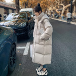 Winter 2022 New Long-style Down Cotton Dress Korean Version Of The Large Size Of The Korean Fashion Jacket Jacket Winter Heat