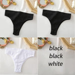 FINETOO Women&#39;s Panties Seamless High Waisted Underwear Women Comfortable Panties Women Sexy Underpants For Women 3PCS/Set